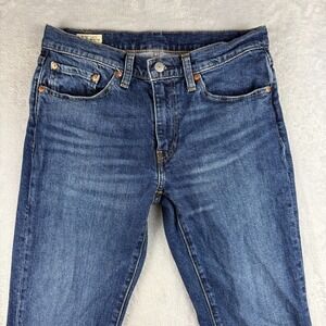 Levis Premium 511 Jeans Mens 31x32 Blue Slim Straight American Dark Wash Denim